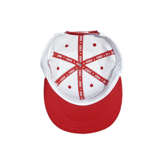 SIXNEUF SNAPBACK WHITE/RED TWO- TONE