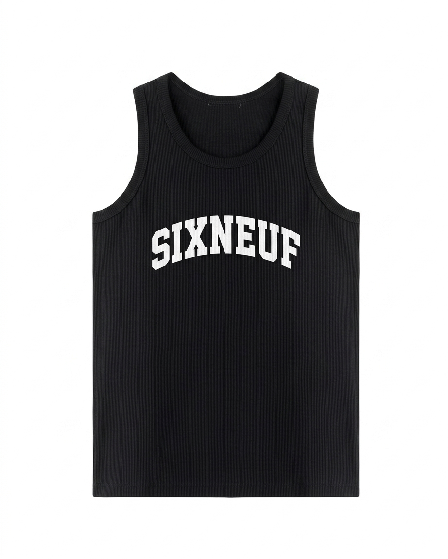 SIXNEUF TANK TOP - BLACK